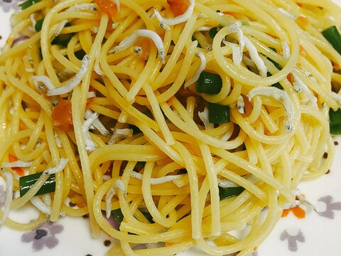 梅としらすの和風パスタ